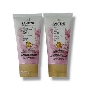 Pantene Nutrient Blends Rose Water Sulfate Free Conditioner 2.5 oz Lot of 2